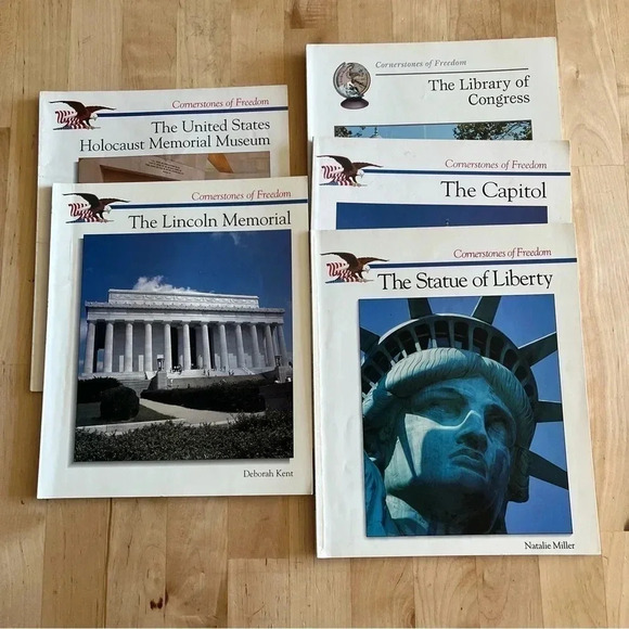 Lot of 5 Cornerstones of Freedom Books Children's Press Paperback Homeschooling - Picture 1 of 12